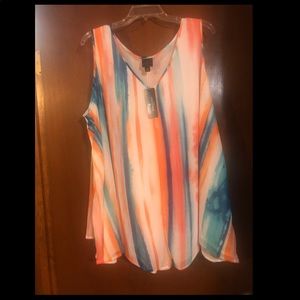 Swing top, sleeveless. Worthington women. 3x